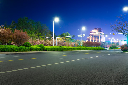 青岛香港东路夜景