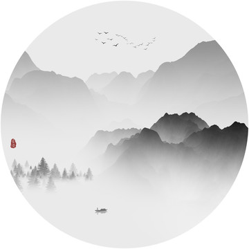 抽象水墨画