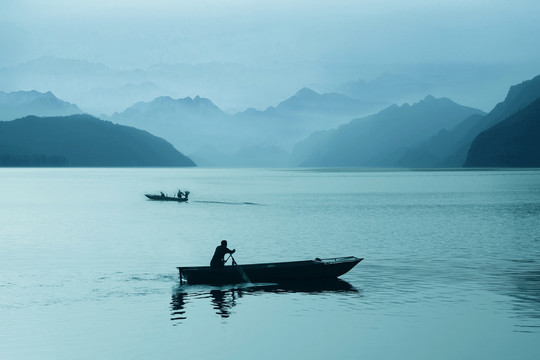 水墨山水画