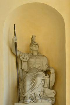 德国柏林勃兰登堡门武士塑像