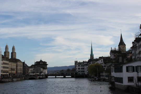 瑞士苏黎世小镇风景