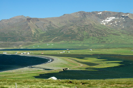 冰岛北部的孤独湾