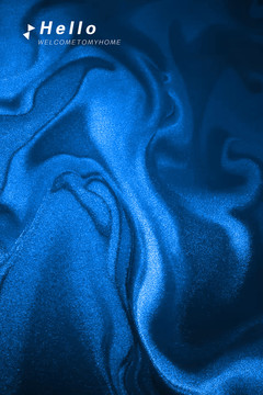 蓝色丝绸装饰画