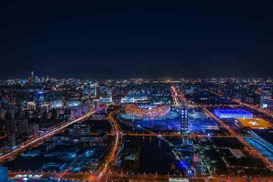 北京城市夜景