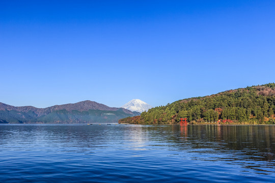 日本富士山和青冈湖