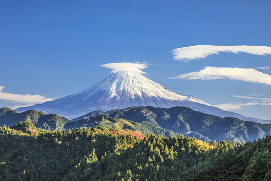 富士山与日本蓝天