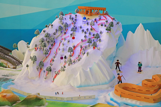 滑雪场模型