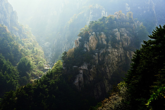 山谷秋色烟岚