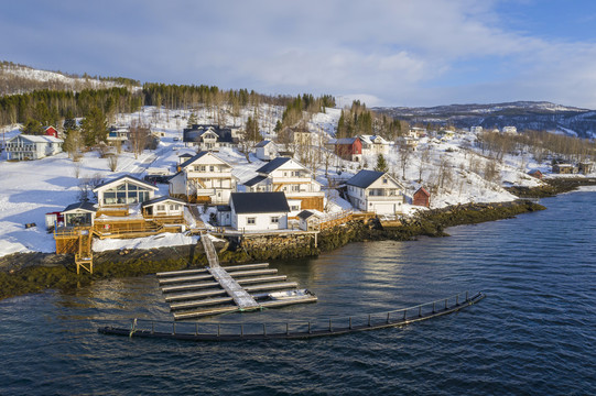 挪威冬天的索雷萨