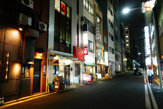 日本东京街头夜景