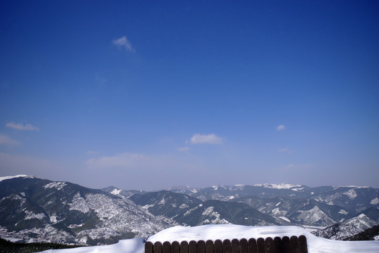 莫干山雪景