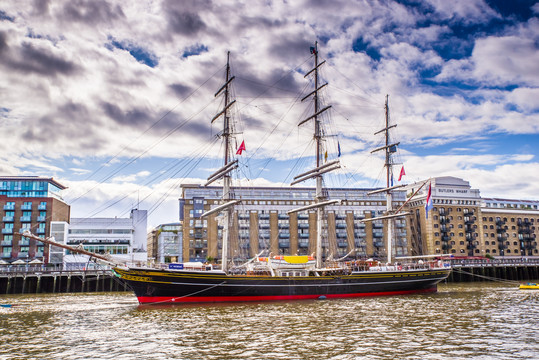 英国泰晤士河帆船