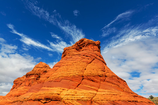 美国犹他州的砂岩地层的风景