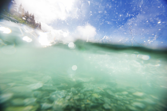 夏河水景