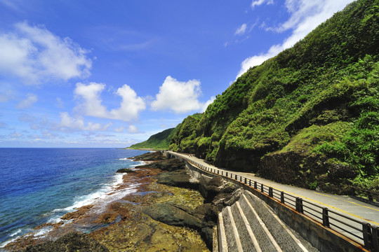 台湾绿岛风景照