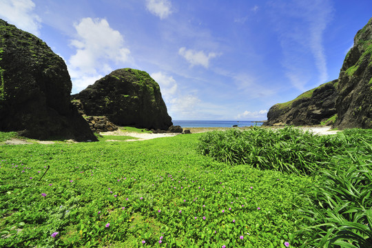 台湾绿岛风景照