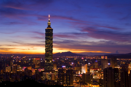 台北101大楼与高天使拍摄