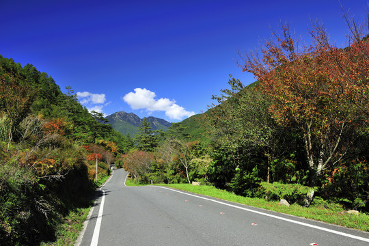 台湾台中陶山公路风景照