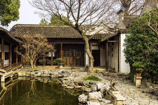 祠堂内园林景观