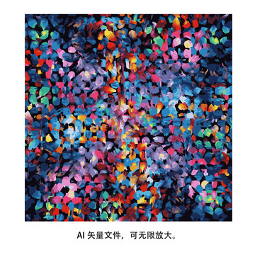 矢量抽象手绘油画背景