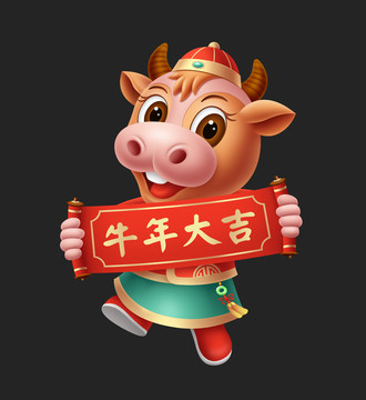 卡通牛