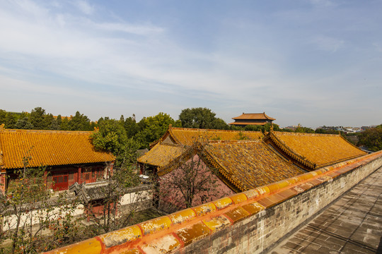 从午门城墙上俯瞰北京故宫