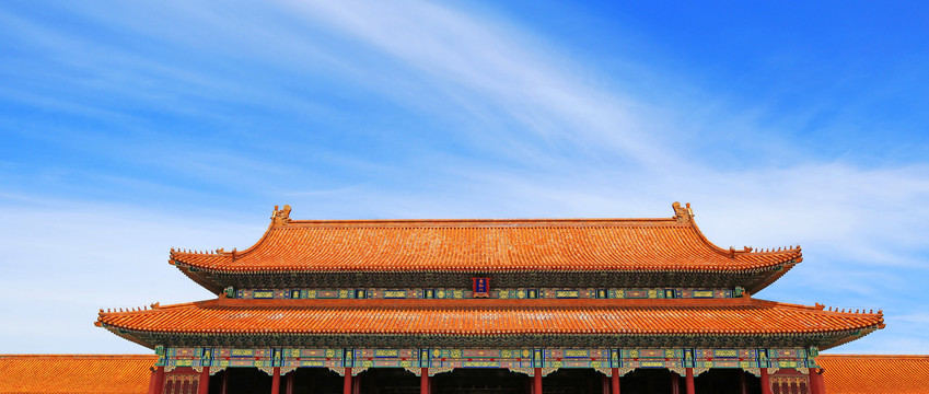 北京故宫太和门重檐歇山顶