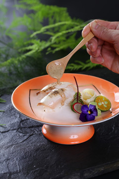 火炙岛鯵鱼芝麻风味寿司