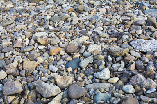 干旱河滩卵石