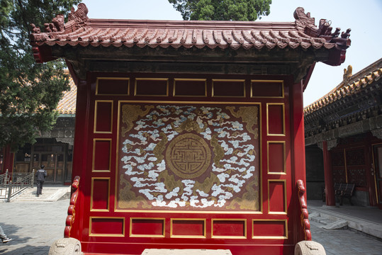 北京故宫屏墙图案
