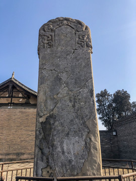 中国山西平遥慈相寺麓台塔遥相呼