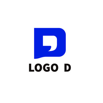 逗号和D字母logo