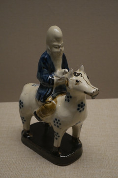 福寿老翁骑牛
