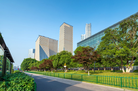 浙江杭州现代城市景观