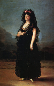 弗朗西斯科·何塞·德·戈雅-卢西恩特斯女王在曼蒂拉的肖像