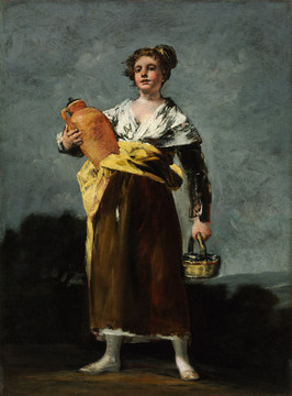 弗朗西斯科·何塞·德·戈雅-卢西恩特斯拿瓶子的女士