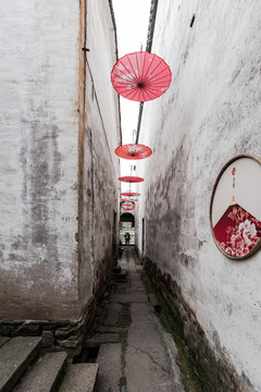 杭州建德新叶古村弄堂小巷