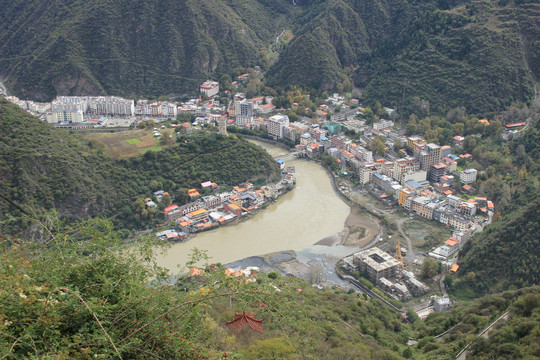 观音桥镇全景