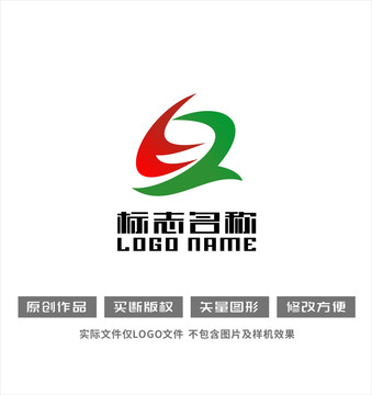 桃子标志CR字母健康logo