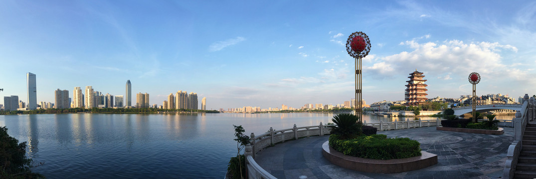 合江楼东江江北高清全景