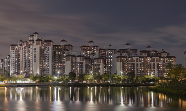 南沙城市夜景