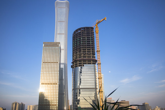 建设中的北京CBD