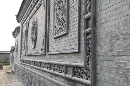 唐语砖雕外框线