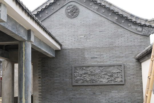 砖雕影壁墙中式