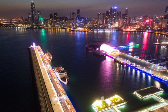 青岛城市夜景