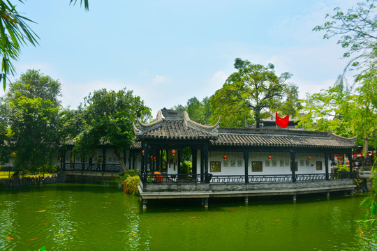 中山詹园湖景