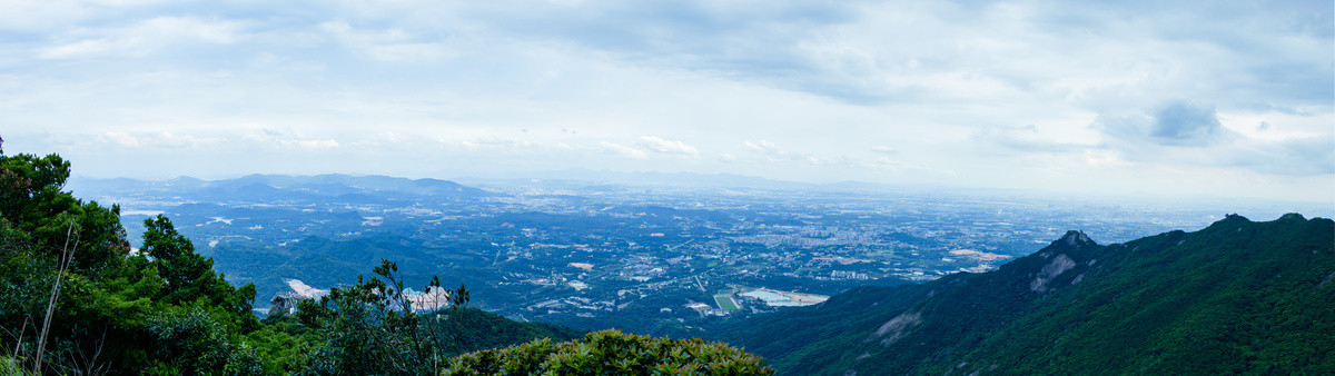 岭南第一山惠州罗浮山风景区鸟瞰