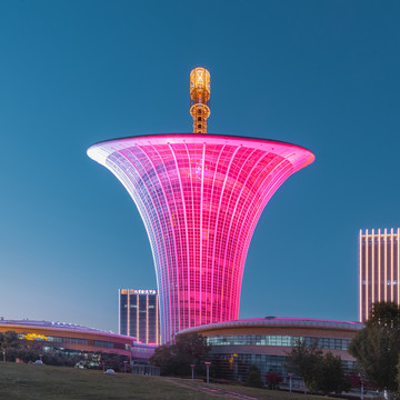 武汉光谷未来科技城夜景
