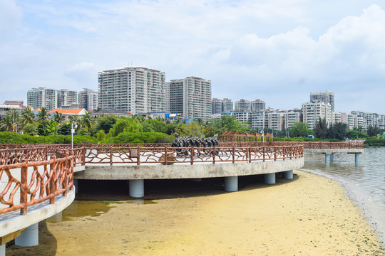 沙滩观光平台