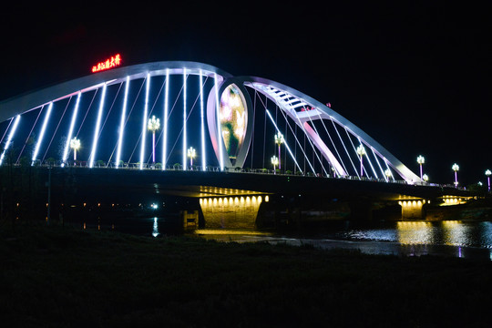 牡丹江路大桥夜景